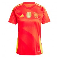 Camisa de Futebol Espanha Equipamento Principal Mulheres Europeu 2024 Manga Curta